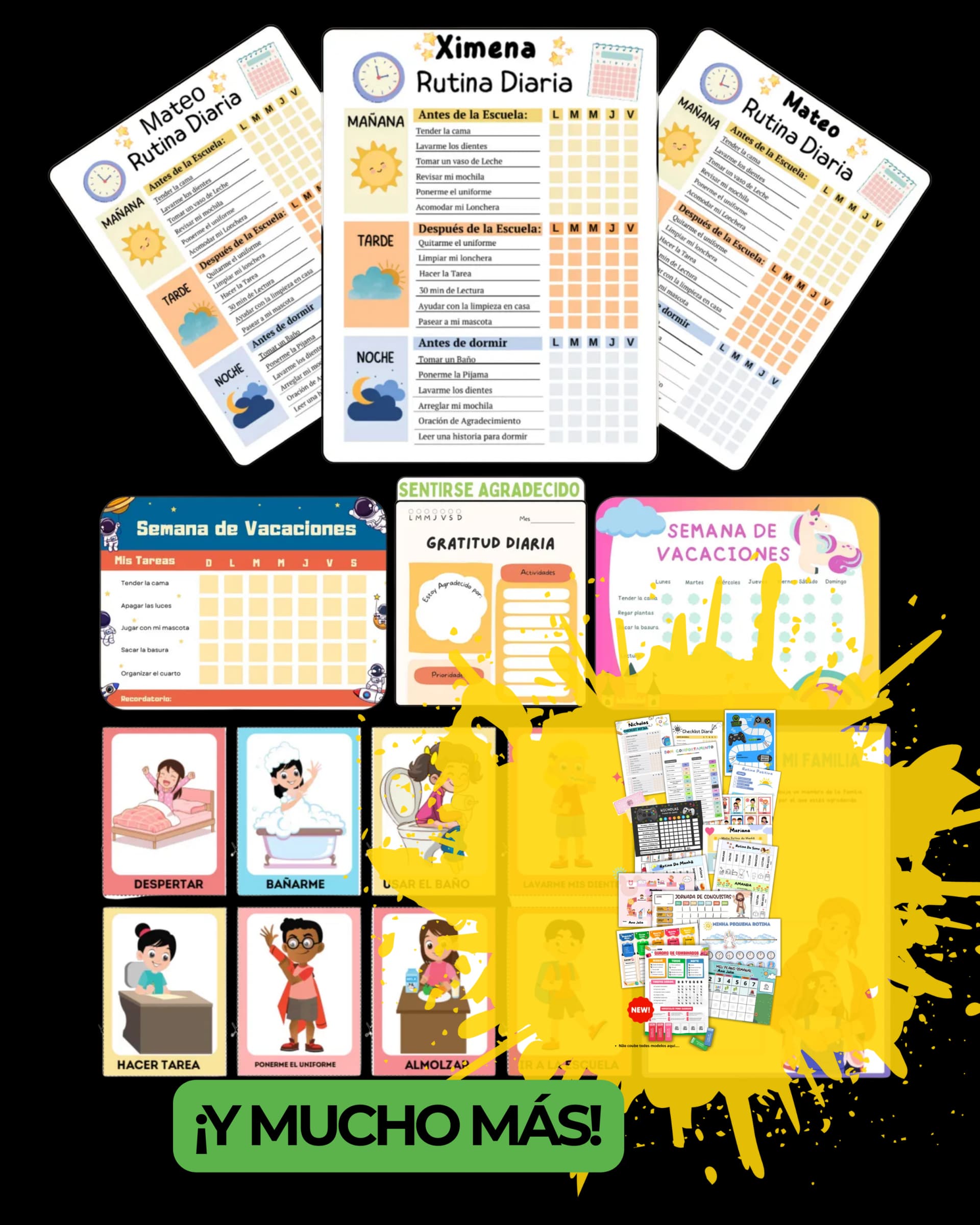 Materiales del Metodo High Scope - Rutinas visuales y checklists