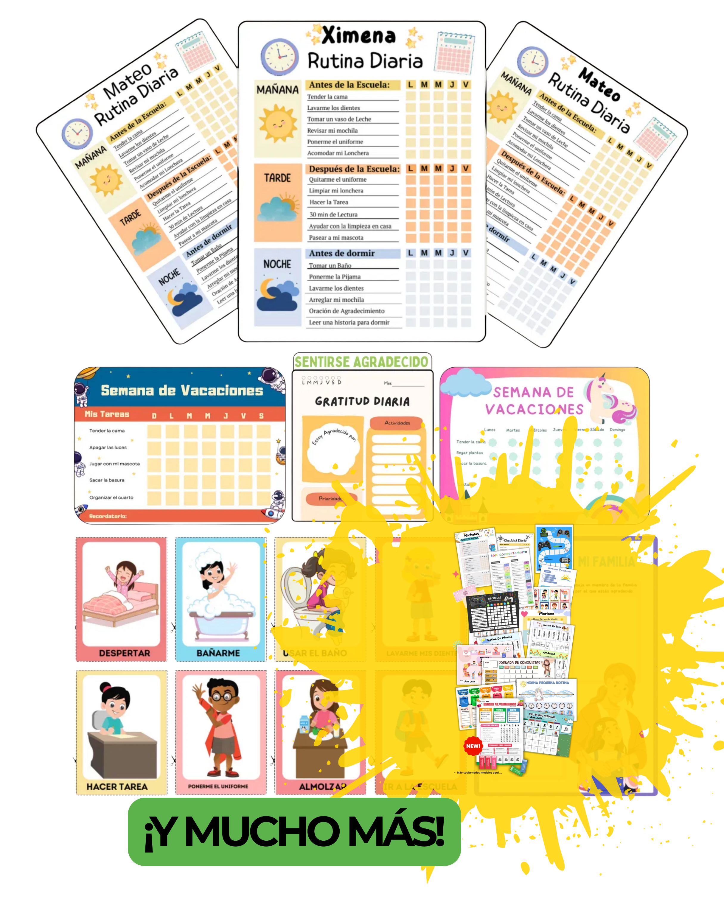 Materiales del Metodo High Scope - Rutinas visuales y checklists